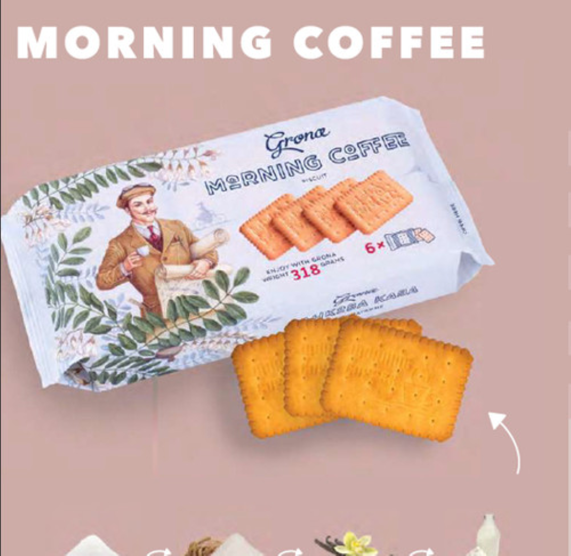 GRONA MORNING COFFEE BISCUIT 318G